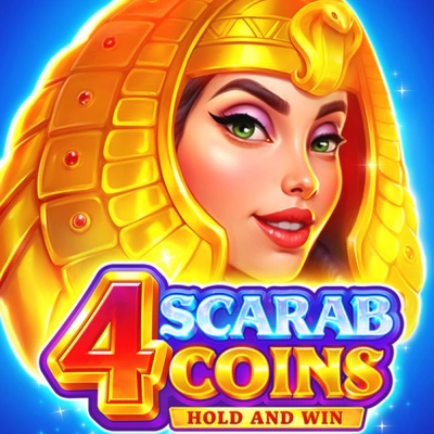 4 Scarab Coins: Hold and Win social slot
